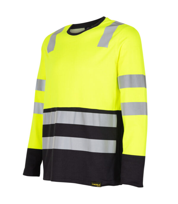 Polera Hibrida Hi-Vis Bi Color Manga Larga Hombre - Imagen 2