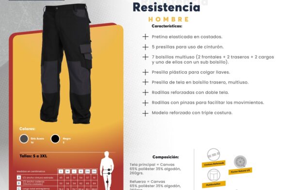 Pantalon MTX bicolor Alta resistencia - Imagen 2