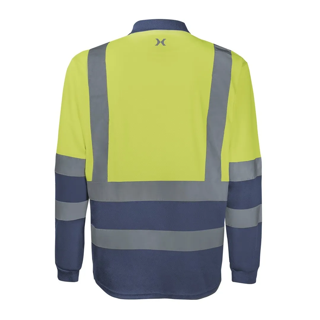 Polera Cuello Camisero Polo 360° Alta Visibilidad Bicolor - Imagen 3