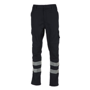 PANTALÓN CARGO GABARDINA CON CINTA REFLECTANTE