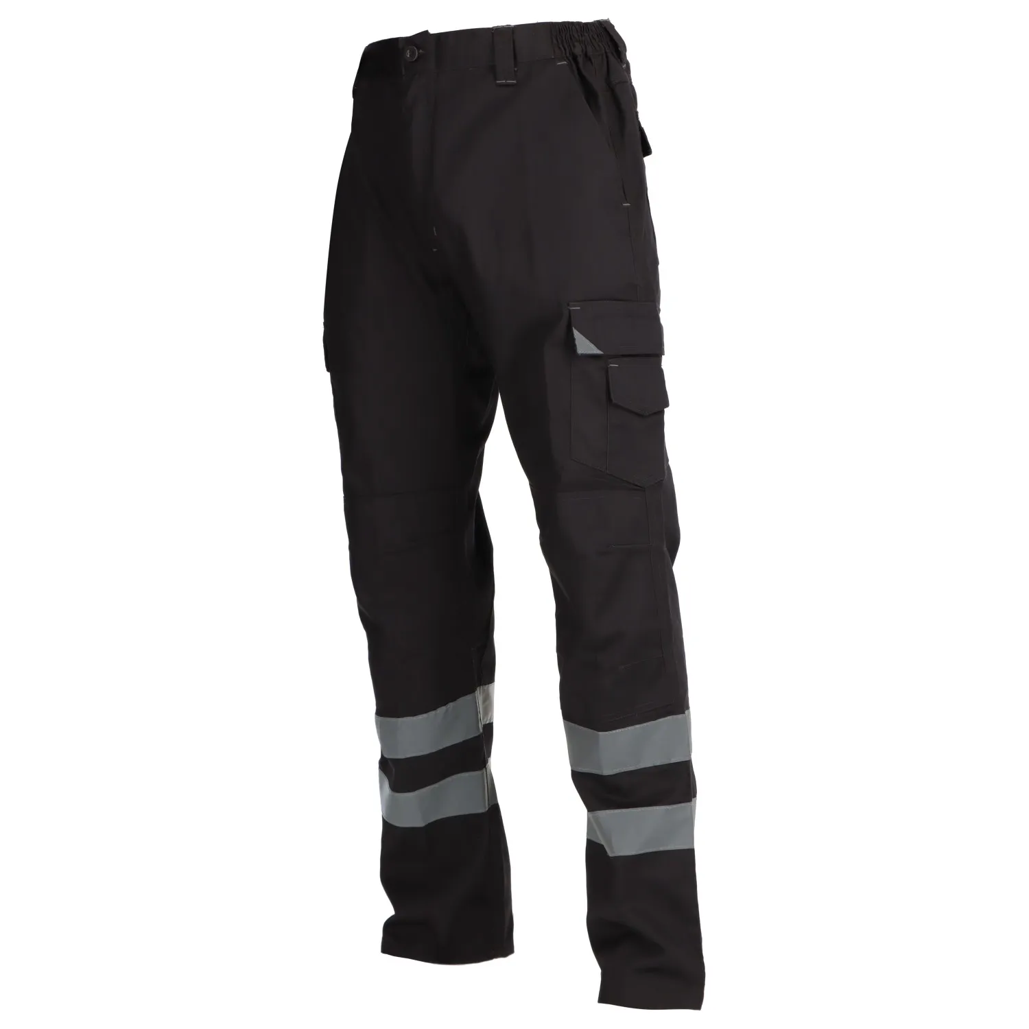 PANTALÓN CARGO GABARDINA CON CINTA REFLECTANTE - Imagen 4