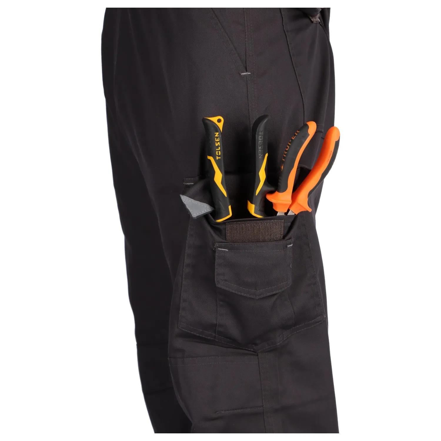 PANTALÓN CARGO GABARDINA CON CINTA REFLECTANTE - Imagen 6