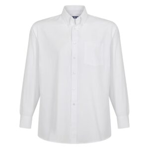 Camisa Oxford Classic Con Bolsillo Manga Larga Hombre